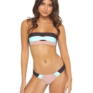PQ SWIM RIVIERA COLORBLOCK bikini bottoms